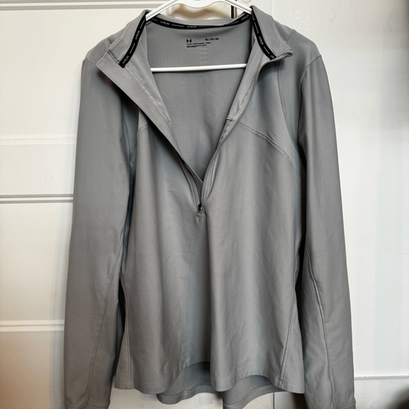 Under Armour Qualifier Half Zip Running Top - Grey - XL - Excellent Condition - Picture 9 of 14